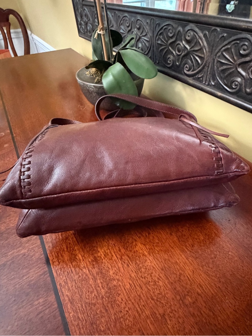 Lucky Brand Cognac Brown Leather Crossbody - Picture 5 of 9
